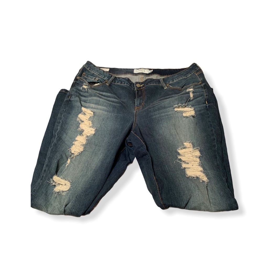 torrid distressed skinny jeans size 22 women